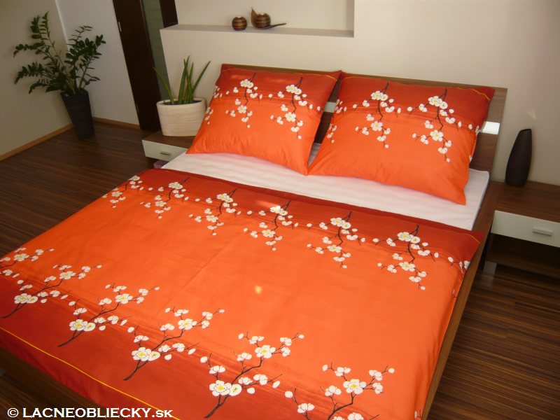 Obliečky CHERRY ORANŽOVÉ